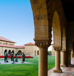 Rodin sculptures on Stanford campus